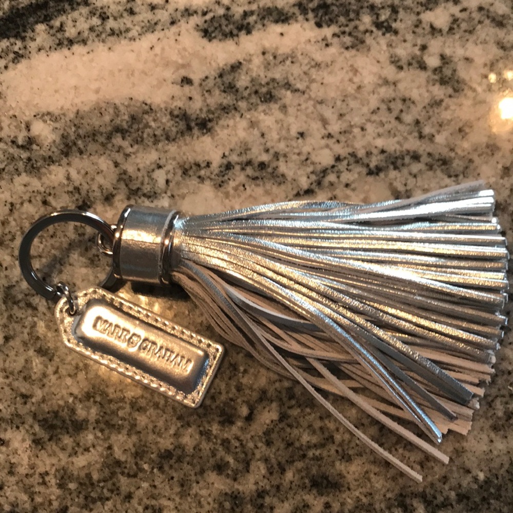 Leather tassel keychain Mark & Graham